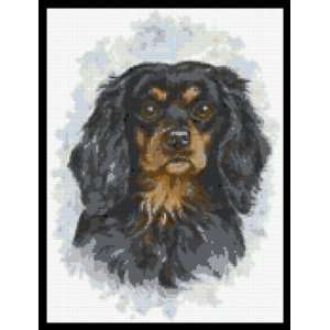   Black Cavalier King Charles Counted Cross Stitch Kit 