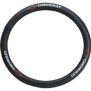   Leather Steering Wheel Cover with Chevrolet Logo by Pilot Automotive