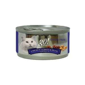 Go Canned Cat Food, Grain Free Chicken, Turkey and Duck Formula (Pack 