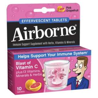 Airborne Pink Grapefruit Supplement Tab   10 count.Opens in a new 