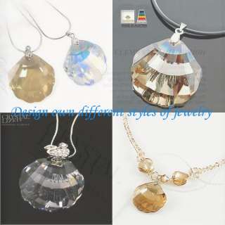 Swarovski Crystal Seashell Pendant Jewelry Craft Necklace 6723 28mm 