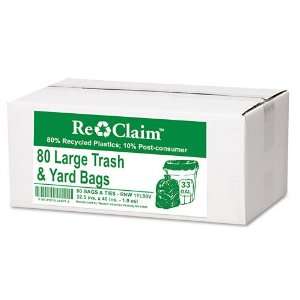  Webster Re Claim Large Trash and Yard Bags, 33 gal, .9 mil 