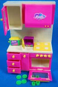 ANNIE DOLL KITCHEN STOVE/OVEN AND ACCESSORIES DOLLHOUSE FURNITURE 