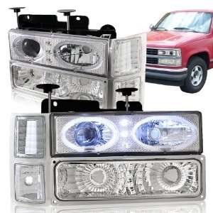  Chevy C10 LED Projector Headlights + Bumper Lights + Clear 