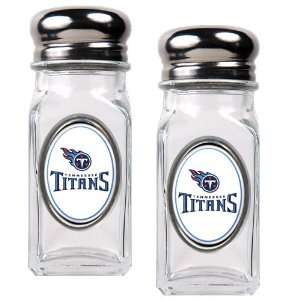 Sports NFL TITANS Salt and Pepper Shaker Set with Crystal Coat/Clear 