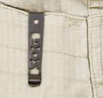 Low carry bayonet style pocket clip. Click here for a larger image