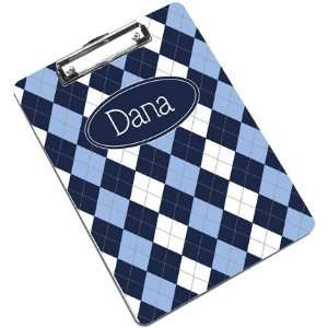  Devora Designs   Clipboards (Blue Argyle)