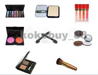   21 Colors Combo Eyeshadow Makeup Kit Cosmetics Lip Gloss Powder Cake