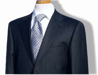 New M.Valentino Solid Charcoal Gray 2B Mens Dress Suit  