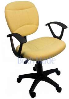 New Fabric Beige Office Desk Chair w Ergonomic Arms  