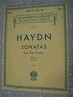 Schirmers Library Vol 295 HAYDN Sonatas Book 1 #1 10 P