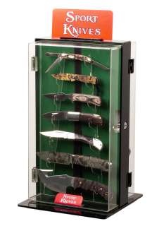 DRAGONFLY Rotating Sport Knife Display Case   FREE 1 Dragonfly 