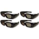 DLP LINK Glasses (4) for Mitsubishi,Samsung DLP TV or DLP Link 