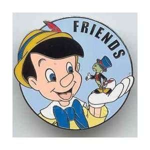   Pinocchio & Jiminy Cricket Mystery WDW Disney Pins 
