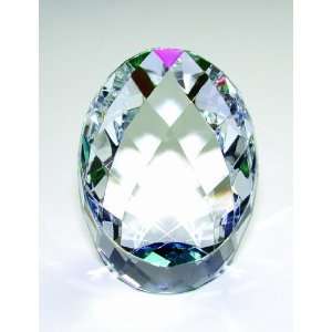  Rainbow Faceted Egg Crystal Ornament  large