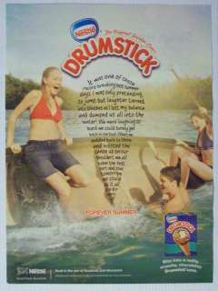 2011 Nestle Drumstick Ice Cream Cone Magazine Print Advertisement Page 