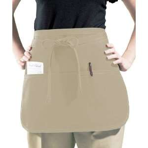  Rounded Corner Waist Apron (Khaki)