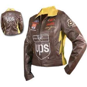  #88 Dale Jarrett UPS Color Leather Womens Jacket Sports 