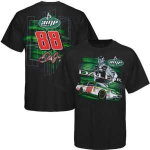  #88 Dale Earnhardt Jr. Black Front and Back T shirt 