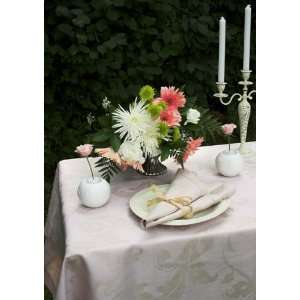  Linen Way Isabelle Carnation Pink Tablecloth 67x142 in 
