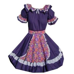   Flower Girl Dress Harajuku Square Dance Outfit   M 
