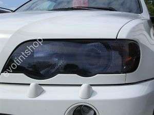 00 03 X5 SMOKE HEADLIGHT TINT COVER BLACK OUT OVERLAY  