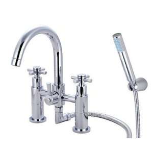 Elements of Design ES825 Two Handle Deck Mount Tub and Shower Faucet 