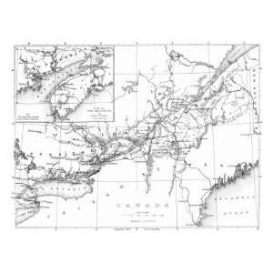  Canada, Detailed Map of Eastern Canada, New Brunswick, and 
