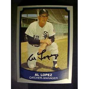 Al Lopez Chicago White Sox #197 1989 Baseball Legends Signed Baseball 