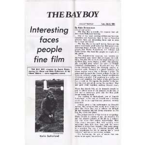  The Bay Boy (1984) 27 x 40 Movie Poster Style A