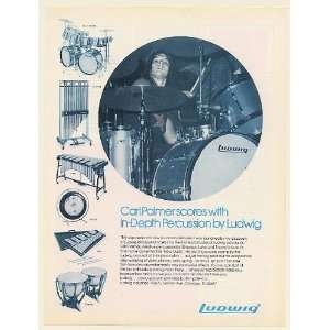  1974 Carl Palmer Ludwig Drums Chimes Vibe Gongs Bells 