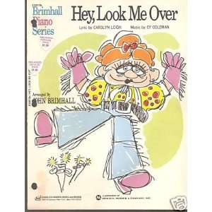    Sheet Music Hey Look Me Over Leigh Coleman 12 