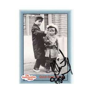 Clint Howard Autographed Signed Andy Griffith Show Trading Card