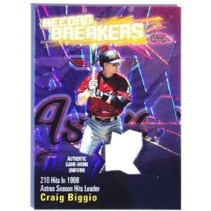 Craig Biggio 2003 Topps Chrome Record Breakers Jersey