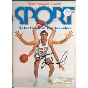 Dave DeBusschere Autographed New York Knicks Basketball Sport Magazine 