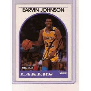  Earvin Magic Johnson Autographed 1989 NBA Properties 