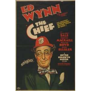  1933 poster Ed Wynn, the perfect fool, in The chief His 