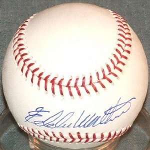 Eddie Mathews Autographed Ball