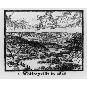  Whitneyville in 1825,Eli Whitney,Hamden, Connecticut,CT 