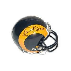 Eric Dickerson Autographed Los Angeles Rams Mini Football Helmet 