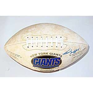 Frank Gifford Signed NFL New York Giants Football & Video Proof