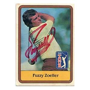 Fuzzy Zoeller Autographed/Signed PGA Tour Card
