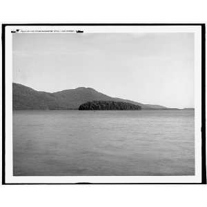    Dome Island from Sagamore dock,Lake George,N.Y.