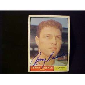 Jerry Casale Los Angeles Angels #195 1961 Topps Signed Autographed 