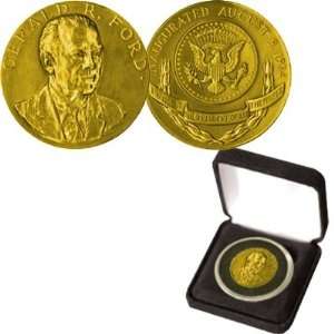Gerald Ford 24kt Gold Layered Presidential Medal