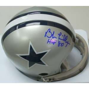  Bob Lilly Autographed Mini Helmet   Replica Sports 