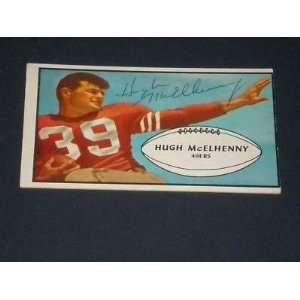  HOF Hugh McElhenny Signed 1953 Bowman Card #32 JSA 