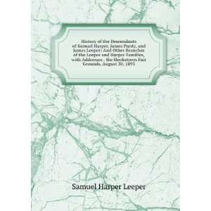  History of the Descendants of Samuel Harper, James Purdy, and James 