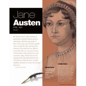 Jane Austen Laminated Poster Print, 17x22