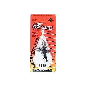  Joes Flies Fish Lures Short Striker Size 8 Black Beetle 